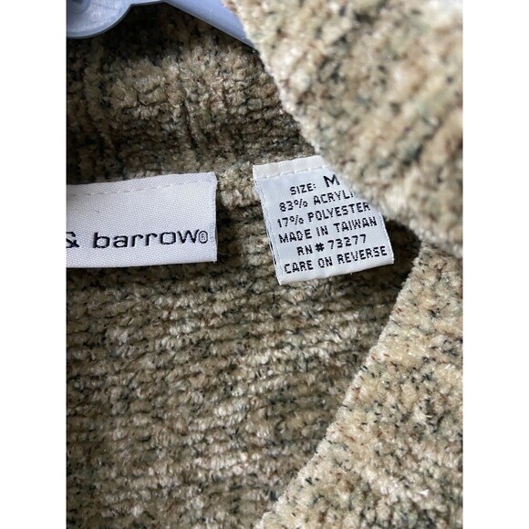 Croft & Barrow  Sweater Womens M Tan Soft Full Zip Mock Neck Cardigan - Picture 4 of 7